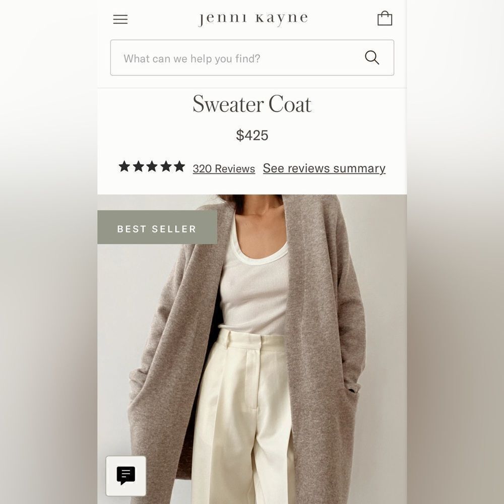 Jenni Kayne Merino Wool-Blend Sweater Coat in Oatmeal - Picture 11 of 15